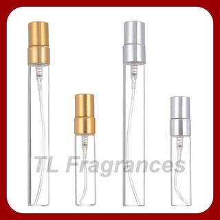 ขวดแก้วสเปรย์ ขนาด 5ml/10ml สำหรับแบ่งน้ำหอม ฝาอลูมิเนียมอย่างดี &lt;Bottle&gt;