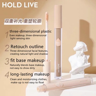 Hold LIVE คอนทัวร์เนื้อลิขวิด ควบคุมความมัน คอนทัวร์หน้า 3D ให้ความชุ่มชื้น ไม่ลอกออกง่าย หน้ากระจ่างใส