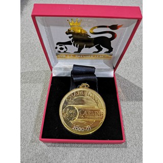 Epl PL PREMIER LEAGUE CARLING 2000/01 GOLD MEDAL WINNER MANCHESTER UNITED