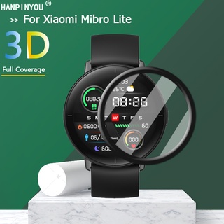 ฟิล์มกระจกนิรภัยกันรอยหน้าจอ PMMA นิ่ม โค้ง 3D สําหรับ MiBro Lite Smart Watch Ultra 1 2 3 5 ชิ้น