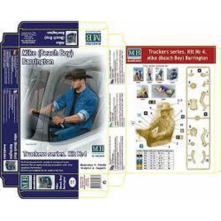 ฟิกเกอร์โมเดล Figure Model 1/24 Master Box MB24044 Truckers series. Mike (Beach Boy) Barrington