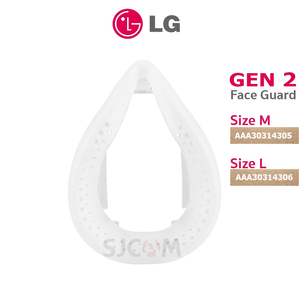 LG Gen2 Face Guard Size M/ Size L of LG PuriCare Wearable Air Purifier แผ่นป้องกันจมูก หน้ากากแอจี เจน2 SizeM AAA30314305  SizeL AAA30314306