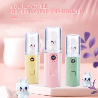 💧💧Water Replenishing Instrument Small Nano Spray Handheld Portable Humidifier Cold Spray Charging Beauty Sprayer💧💧