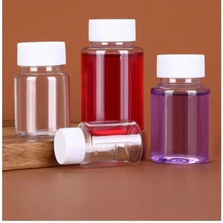 100pcs 15ml ~ 300ml ปากกว้างขวดยาพลาสติก Leakproof Clear PET Subpacking ขวดสําหรับผงแคปซูลตัวอย่าง Vial