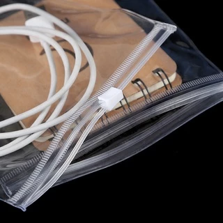 ถุงซิปล็อค พลาสติก PVC ใส แบบนิ่ม หนา กันแตก สําหรับใส่เครื่องประดับ ของใช้จิปาถะ 50 ชิ้น