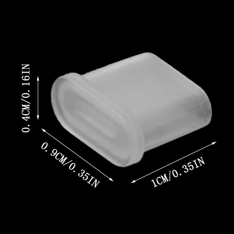 ฝาครอบสายเคเบิ้ล Type-C Male Port 10 ชิ้น
