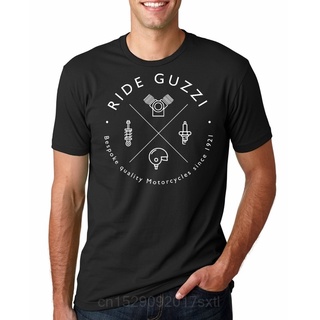 [S-5XL] เสื้อยืด พิมพ์ลายโลโก้ Moto Guzzi Mechanic แฟชั่นสําหรับผู้ชาย Hot Sale Tee