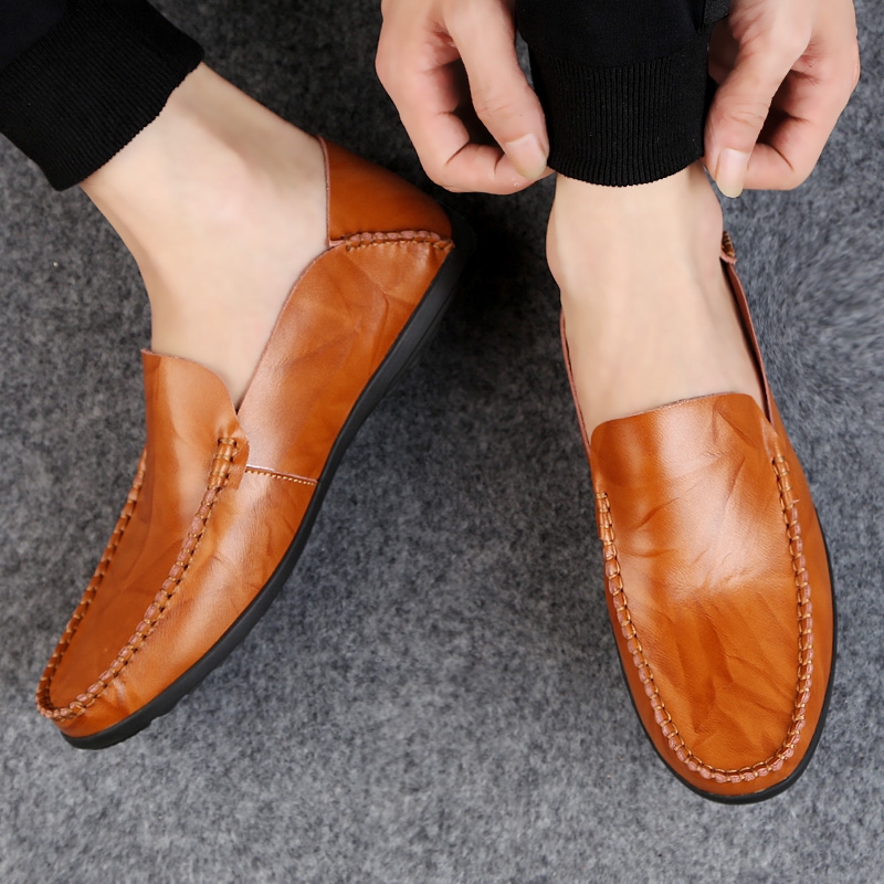 🆕23SS รองเท้าหนังแบบชาย รองเท้าทำงานผู้ชาย Loafer Casual Cow Leather