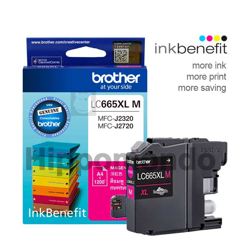 หมึกแท้ Brother รุ่น LC-665XL M (แดง)