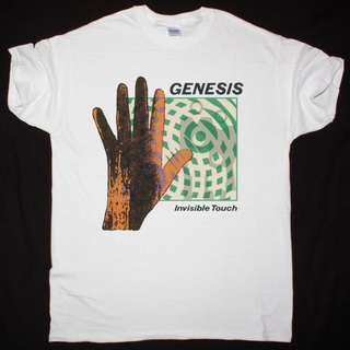 เสื้อยืดวินเทจGildan Softstyle เสื้อยืด (เสื้อยืด Unisex) Genesis Invisible Touch 1986 ใหม่ สีขาวS-5XL