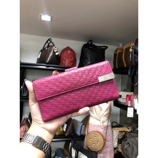 Gucci long wallet pink