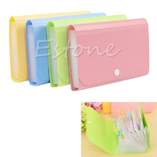 File Document Folder Bag Case Bills Receipts Pouch Card Holder Organizer Multicolor