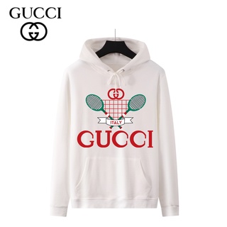 Gucci เสื้อกันหนาว มีฮู้ด ผ้าฝ้าย พิมพ์ลาย แฟชั่นสําหรับผู้ชายและผู้หญิง