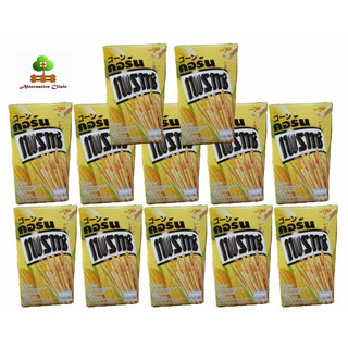 กูลิโกะ เพรทซ์ ขนมกรอบแบบแท่ง รสคอร์น 37 กรัม 12 กล่อง Glico Pretz Corn Flavour (Bread stick) 37 grams x 12 boxes