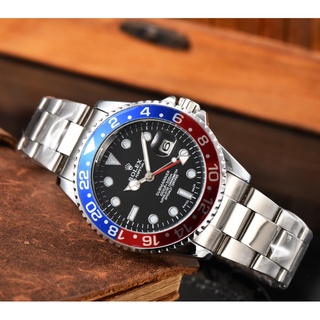 Rolex Submarine Series นาฬิกาข้อมือ สายสแตนเลส สี่เข็ม แฟชั่นสําหรับผู้ชาย