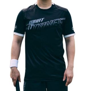 SPORTSMAAX T- SHIRT BLACK เสื้อกีฬาคอกลมผู้ชายสีดำ