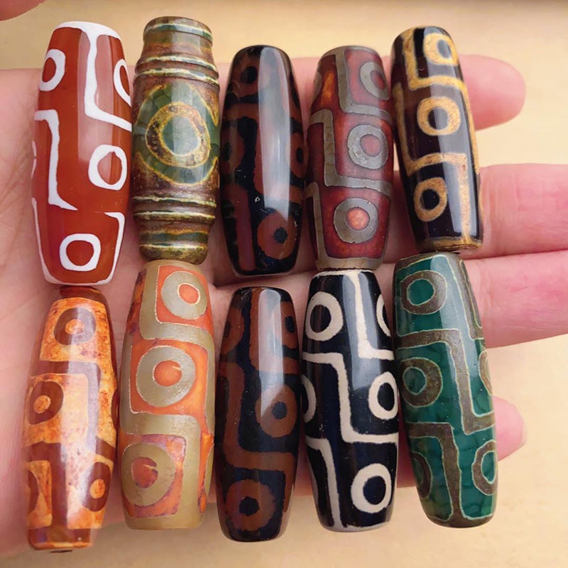 3/6/9-eyed Dzi ลูกปัด DIY สร้อยข้อมืออุปกรณ์เสริม (1 ชิ้น)