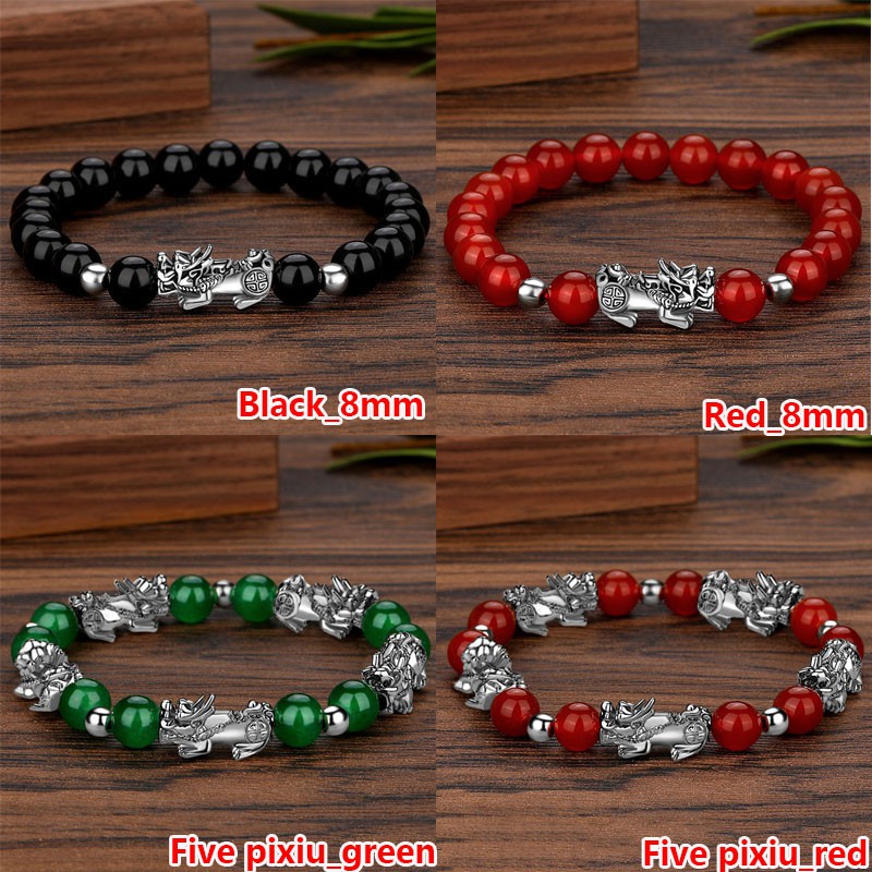 สร้อยข้อมือลูกปัดปี่เซียะเงินผู้หญิงสร้อยข้อมือนําโชค handchainกำไลทอง กำไลข้อมือ กําไลลูกปัด