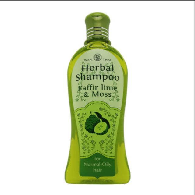 Wanthai แชมพูเคฟเฟอร์ไลม์มอสส์ ผมธรรมดาผมมัน ของแท้จากบริษัทว่านไทย