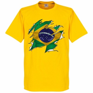 คอลูกเรือ☇☂2022 World Cup Brazil Brazil National Team Commemorative Edition Fans Anniversary Cal Jersey Sports Football