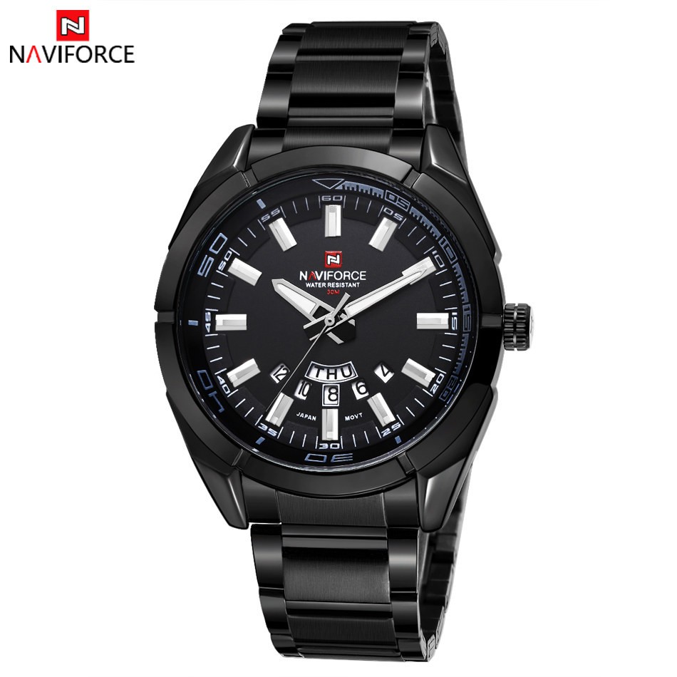 (ใส่โค้ด NEWLETC ซื้อครั้งแรกลดเพิ่ม 100 บาท)นาฬิกา Naviforce รุ่น NF9038M สีดำ รับประกันศูนย์ 1 ปี 