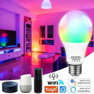 Tuya หลอดไฟสปอตไลท์ LED 15W เปลี่ยนสีได้ ไร้สาย บลูทูธ หรี่แสงได้ สําหรับบ้าน