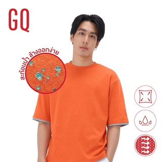 เสื้อยืดวินเทจ เสื้อสาวอวบ GQ T-shirt เสื้อยืดโอเวอร์ไซซ์ สี Orange Heather เสื้อโอเวอร์ไซ เสื้อคู่