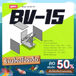 แบบต่อตู้ลำโพง สูตร ตู้BV ขนาด15นิ้ว แบบตัดไม้