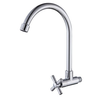 SINK FAUCET RASLAND RA 45A4554 CHROME ก๊อกซิงค์เดี่ยว แบบติดผนัง RASLAND RA 45A4554 ก๊อกซิงค์ ก๊อกน้ำ ห้องน้ำ SINK FAUCE