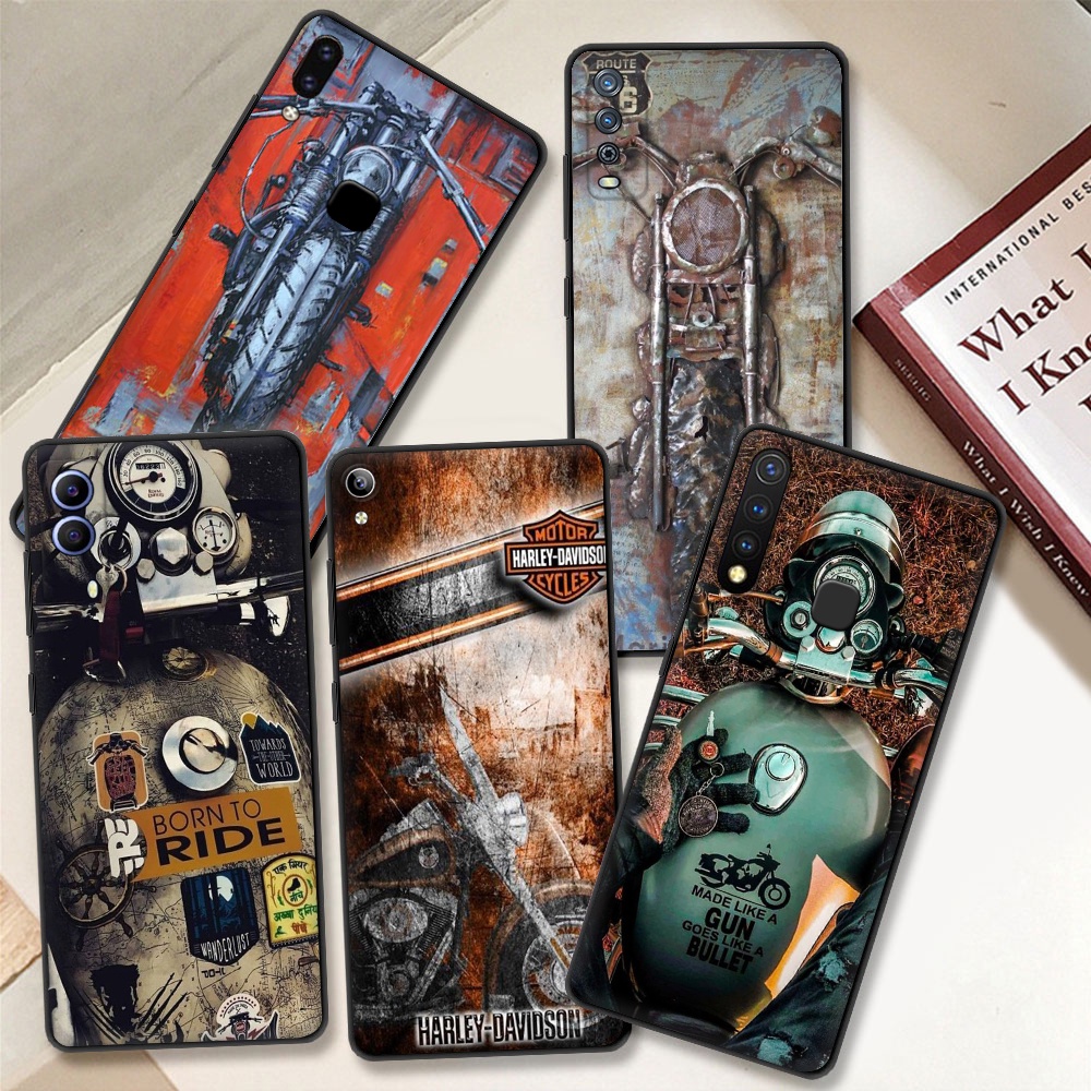 VIVO Y01 T1 Y10 Y15S Y15A T1X T1 Y75 Y21T Y32 Y21S Y20SG Y90 FS39 รูปแบบรถจักรยานยนต์โทรศัพท์มือถือก