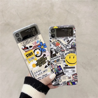 ใหม่ เคสโทรศัพท์มือถือ PC แบบแข็ง ใส กันกระแทก สําหรับ Samsung Galaxy Z Flip 5 GD Z Flip 4 Z Flip 3