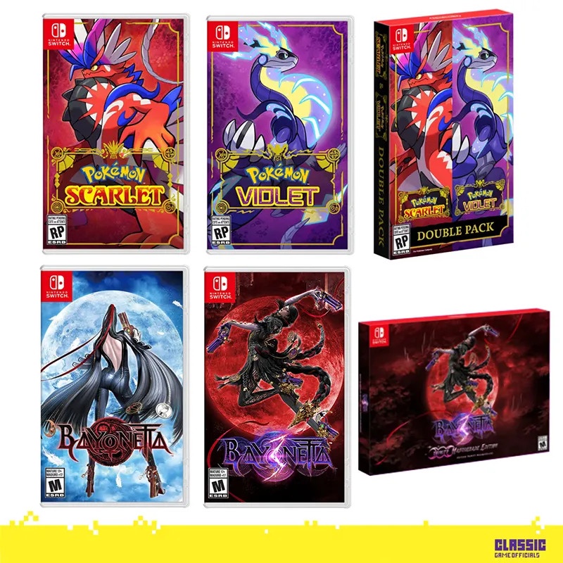 Nintendo Switch Pokemon Scarlet Violet Double Pack - Bjshopgame - ThaiPick