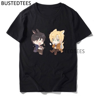 T-shirt  เสื้อยืดลําลอง พิมพ์ลายการ์ตูนอนิเมะ BANANA FISH Hipster สไตล์วินเทจ สําหรับผู้ชายS-5XL