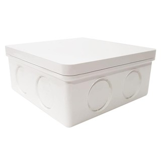 Junction box JUNCTION BOX ELITE 4X4” WHITE Conduit, accessories Electrical work กล่องพักสายไฟ กล่องพักสาย ELITE 4x4 นิ้ว