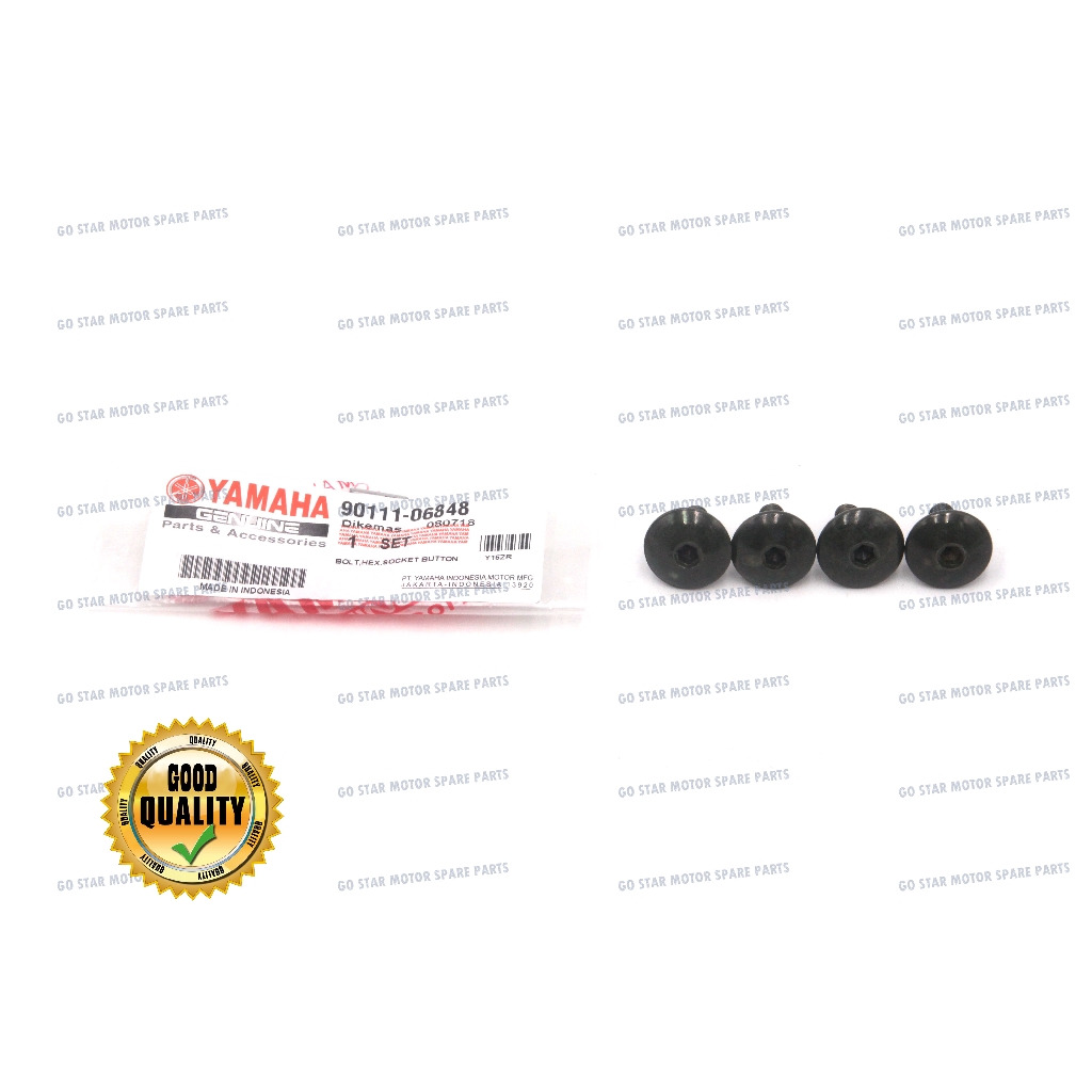YAMAHA Y15 Y15Z Y15ZR EXCITER REAR FENDER MUDGUARD SCREW SET 4 ชิ้น EKOR BOLT HEX ซ็อกเก็ตปุ่ม SKRU 