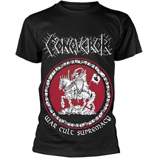 เสื้อยืดคอกลมcrew neckเสื้อยืดคอกลม war cult supremacy สำหรับผู้พิชิต war cult supremacyS-4XL