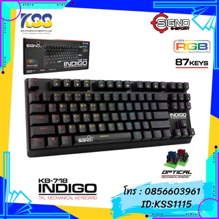 KEYBOARD SIGNO KB-718 INDIGO RGB TKL