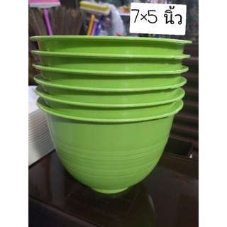 กระถางพลาสติกหนาคุณภาพทรงกลม