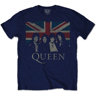 เสื้อยืดแขนสั้น พิมพ์ลาย Queen Union Jack Freddie Mercury สไตล์วินเทจ สําหรับผู้ชาย ให้เป็นของขวัญวันเกิดสามารถปรับแต่งไ