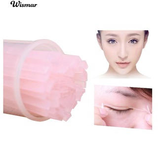 💄สติกเกอร์ที่มองไม่เห็น 50Pcs สติกเกอร์สติกเกอร์พับคู่เครื่องมือความงามสตรี