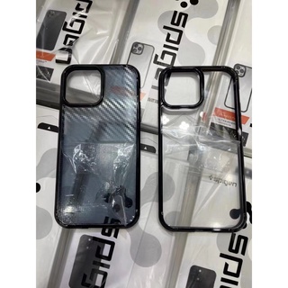 Spigen เคสโทรศัพท์มือถือแบบใส ไฮบริด บางมาก กันกระแทก พร้อมที่ชาร์จไร้สาย สําหรับ iPhone13 Pro Max 12 12 Pro 11 Pro Max