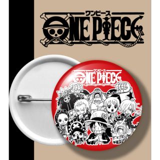 ONEPIECE BADGE เข็มกลัด วันพีช แดง RED