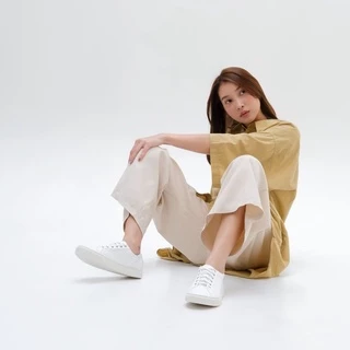 Moonlife Life Sneaker III - White รองเท้าหนังวัวแท้ รองเท้าสนีกเกอร์