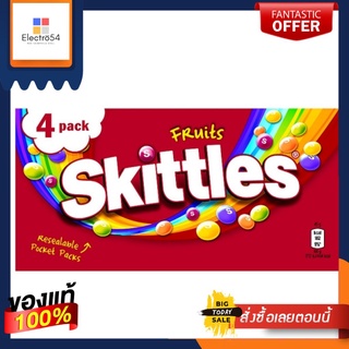 Skittles Fruits 4 Pack 180g สคิททัล 4 ฟรุ๊ต แพค 180g