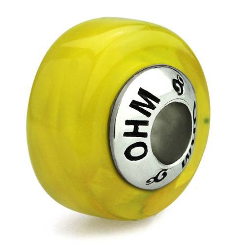OHM Beads รุ่น Lemon Drop Sorbet - Murano Glass Charm เครื่องประดับ บีด เงิน เแก้ว จี้ สร้อย กำไล OH