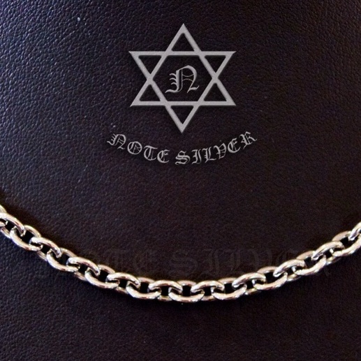 สร้อยคอ เงินแท้ ลายฮาร์เลย์ Size S T-Bar Star of David Sterling Silver 925 NSNL938