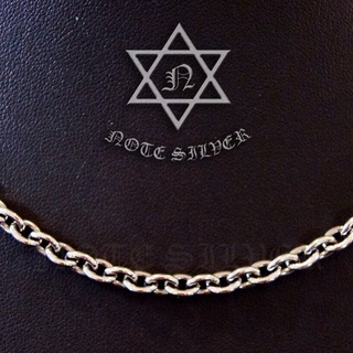 สร้อยคอ เงินแท้ ลายฮาร์เลย์ Size S T-Bar Star of David Sterling Silver 925 NSNL938