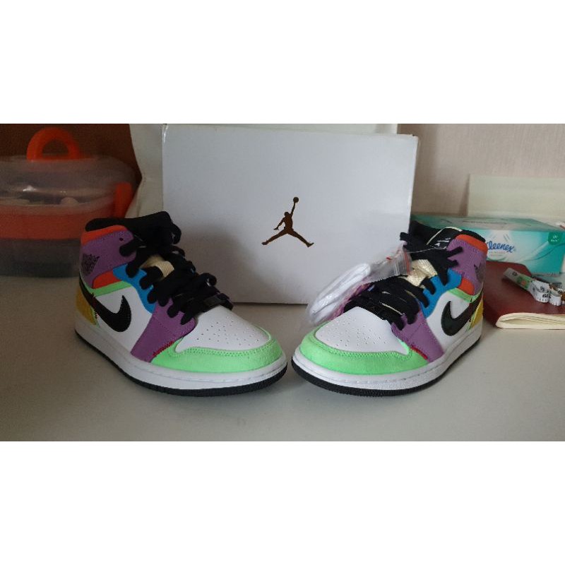 Nike Air Jordan 1 Mid SE Multi Color มือ1 ของแท้100 - prailwa - ThaiPick