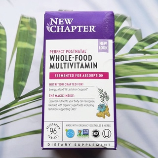 วิตามินรวม คุณแม่หลังคลอด Perfect Postnatal Whole-Food Multivitamin 96 VegTabs (New Chapter®)