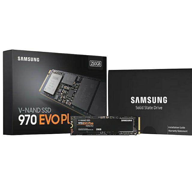 250 GB SSD (เอสเอสดี) SAMSUNG 970 EVO Plus PCIe/NVMe M.2 2280 ( MZ-V7E250BW )